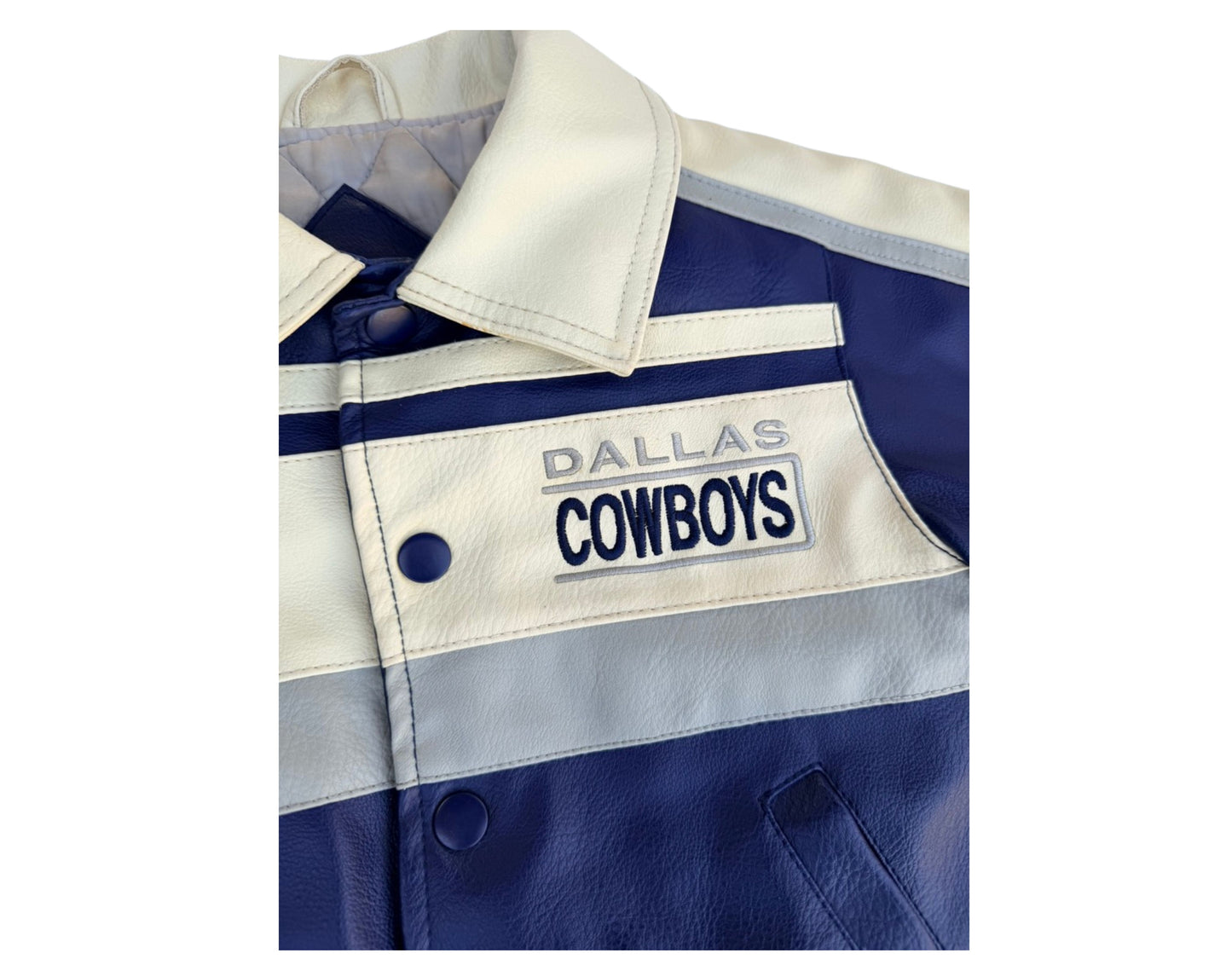 Vintage Dallas Cowboys Leather Jacket Toddler Size 3