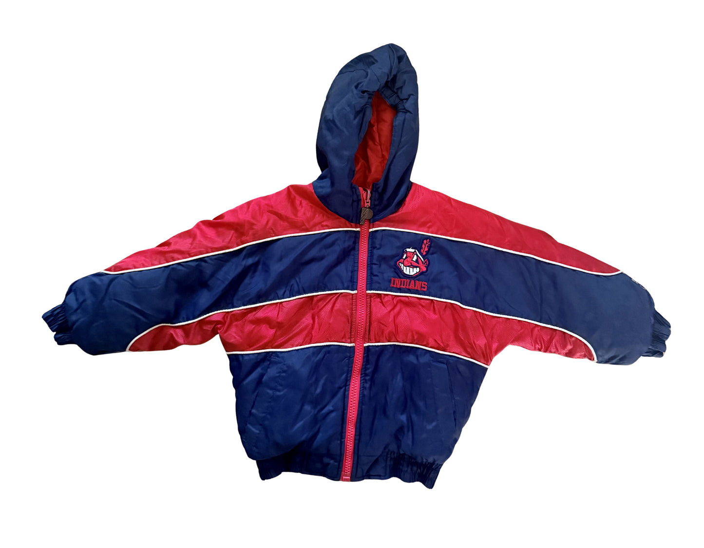 Vintage Cleveland Indians Puffer Jacket Youth Size M 5