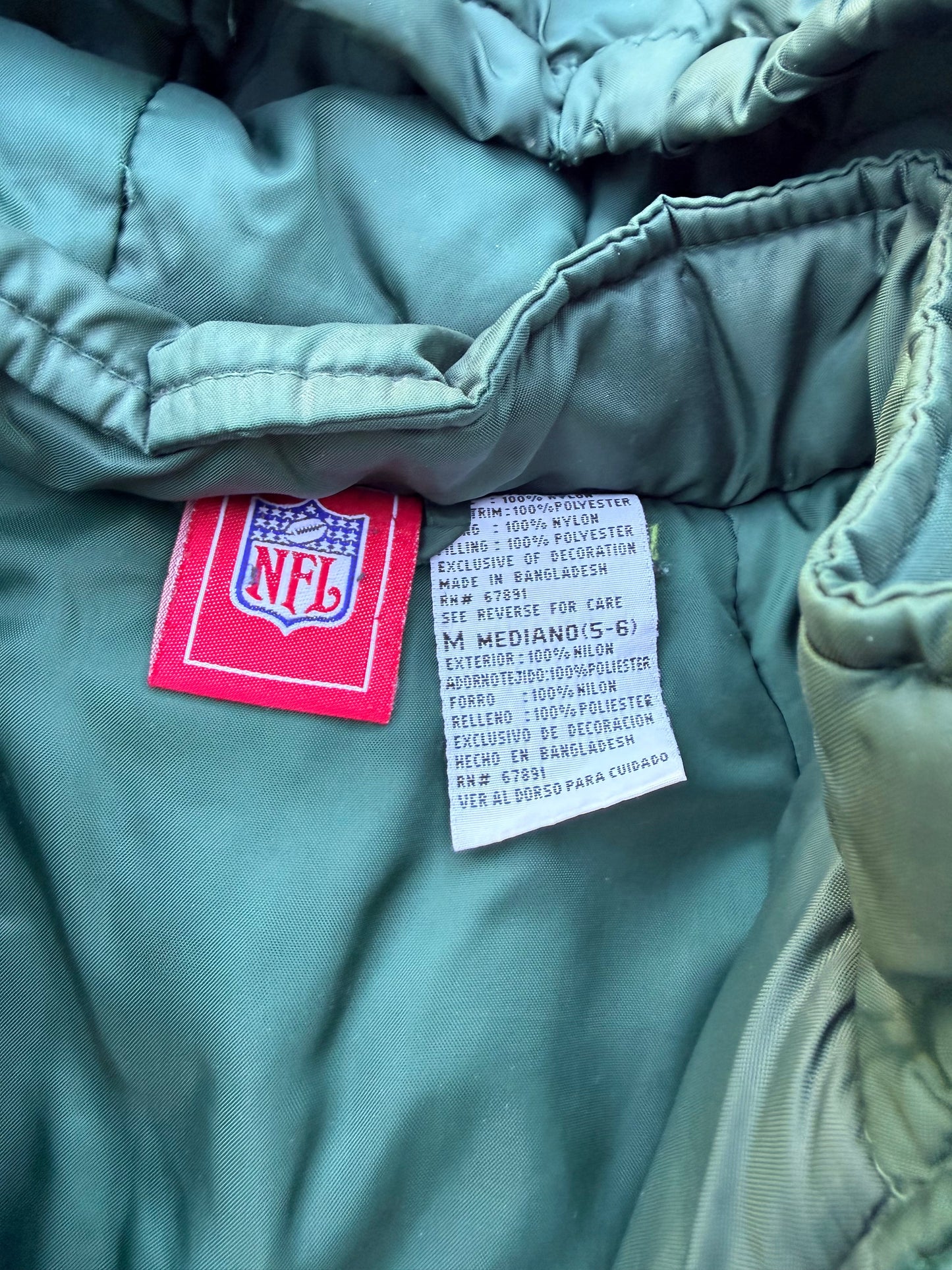 Vintage NFL New York Jets Puffer Jacket Youth M 5/6
