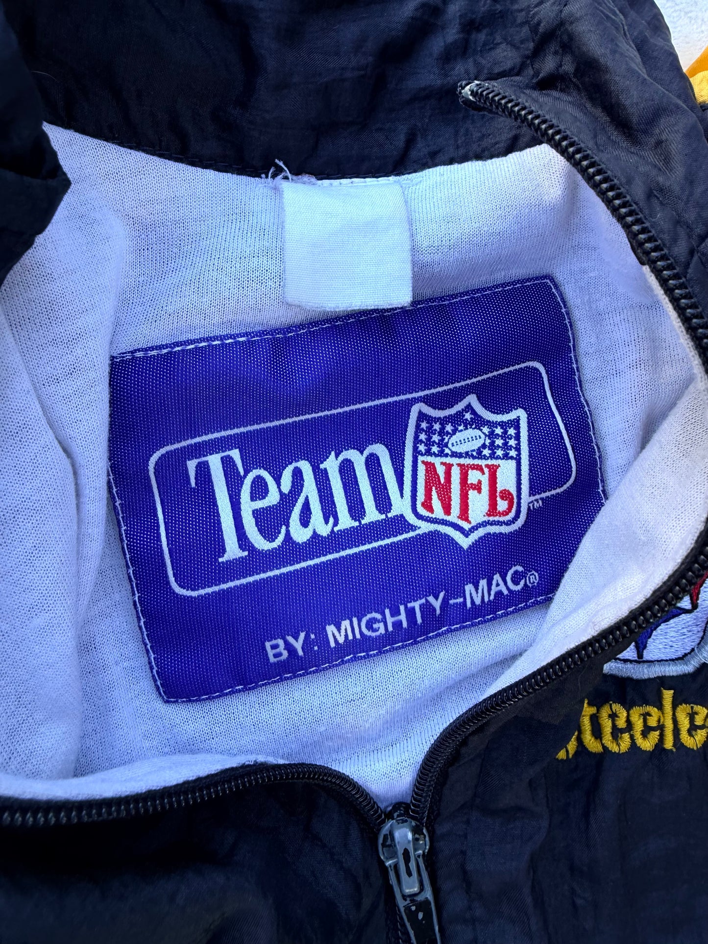Vintage Mighty Mac Pittsburgh Steelers Windbreaker Jacket Infant Baby Size 12-18M