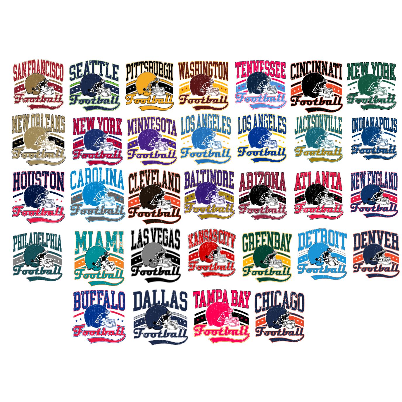 90s Football City Windbreaker Tracksuits