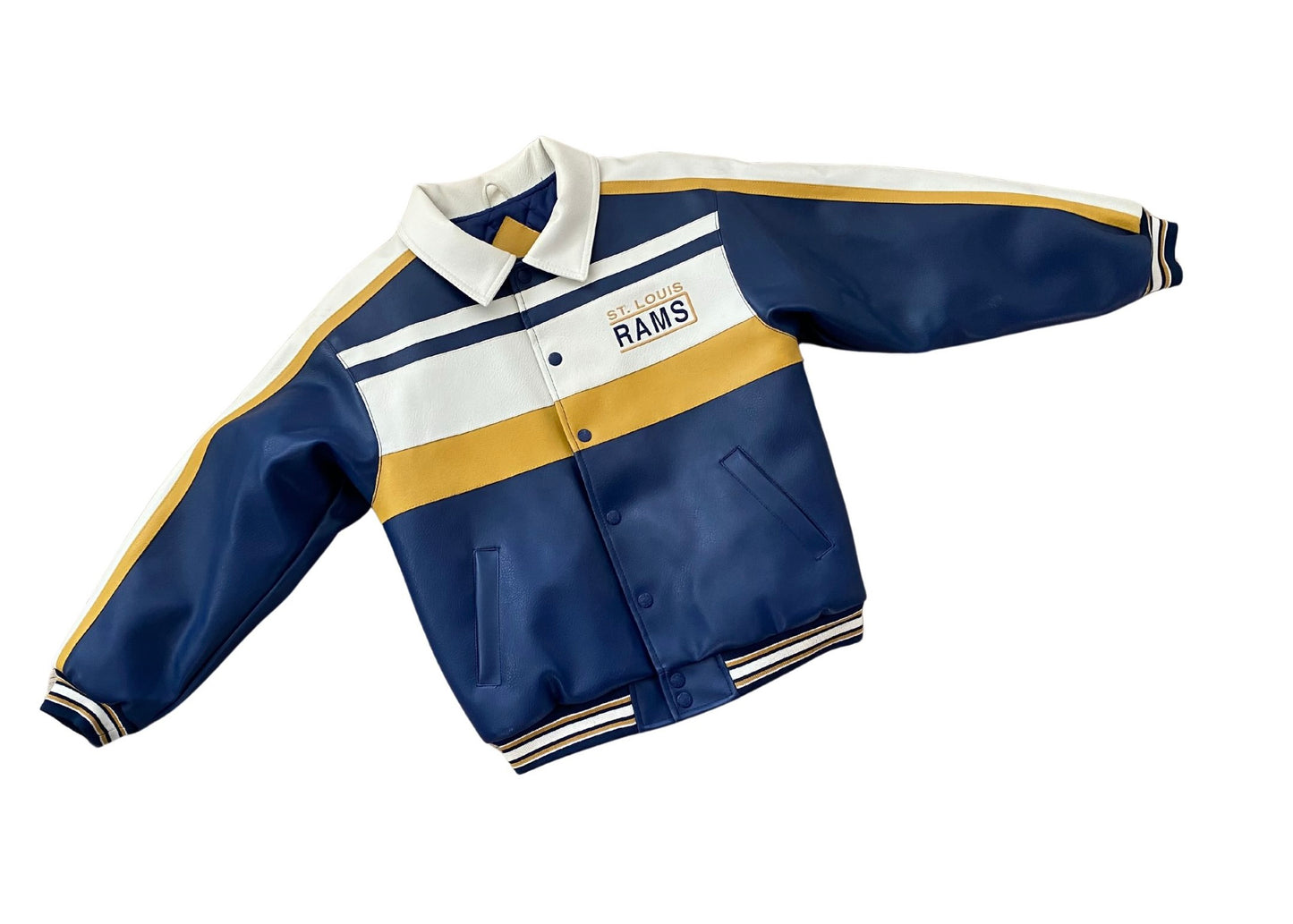 Vintage Rams Leather Jacket Size