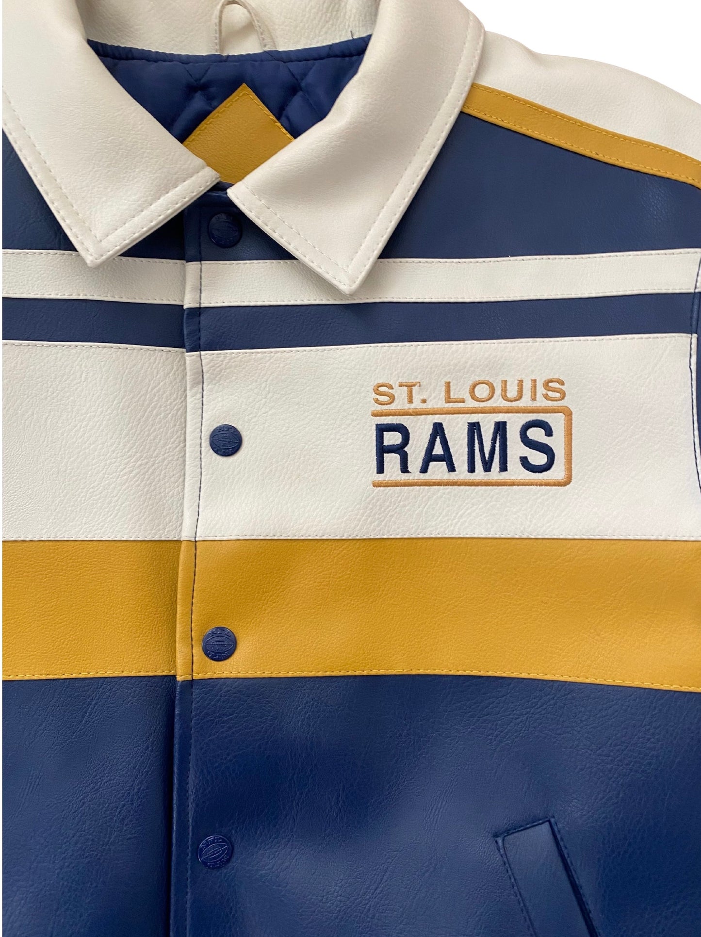 Vintage Rams Leather Jacket Size