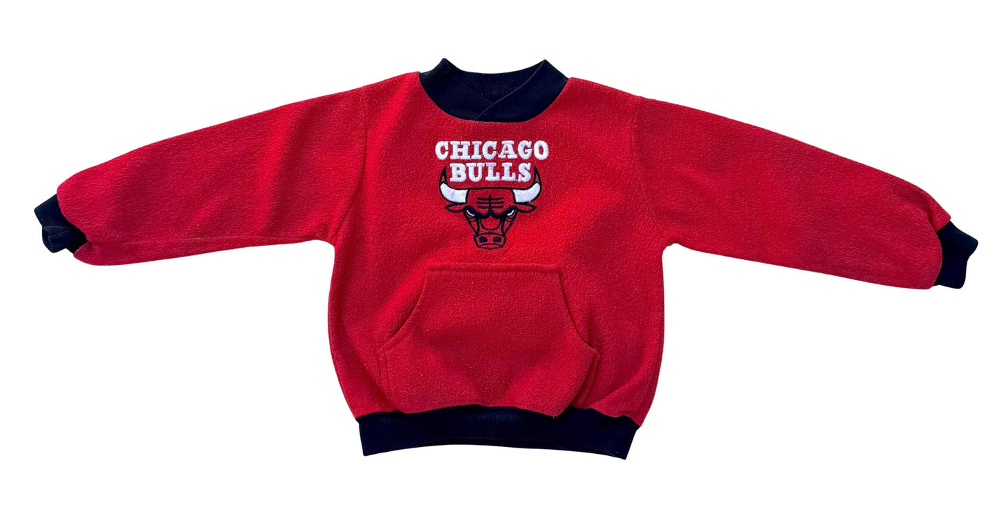Vintage Mighty Mac Chicago Bulls Pullover Sweatshirt Size 2T