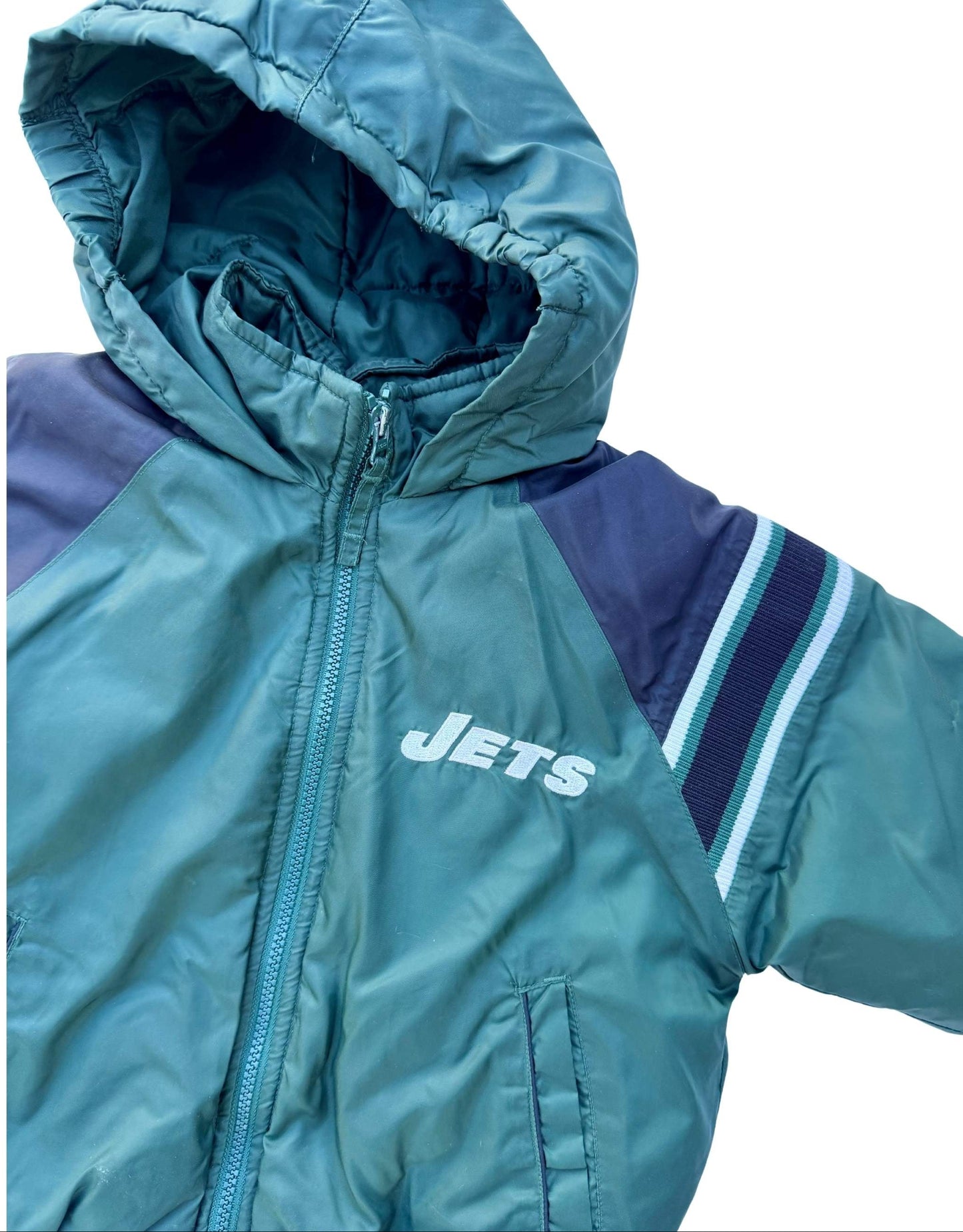 Vintage NFL New York Jets Puffer Jacket Youth M 5/6