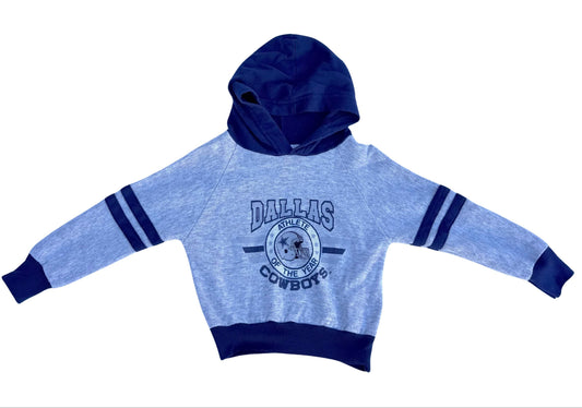 Vintage Dallas Cowboys Pullover Hoodie Sweatshirt 4T