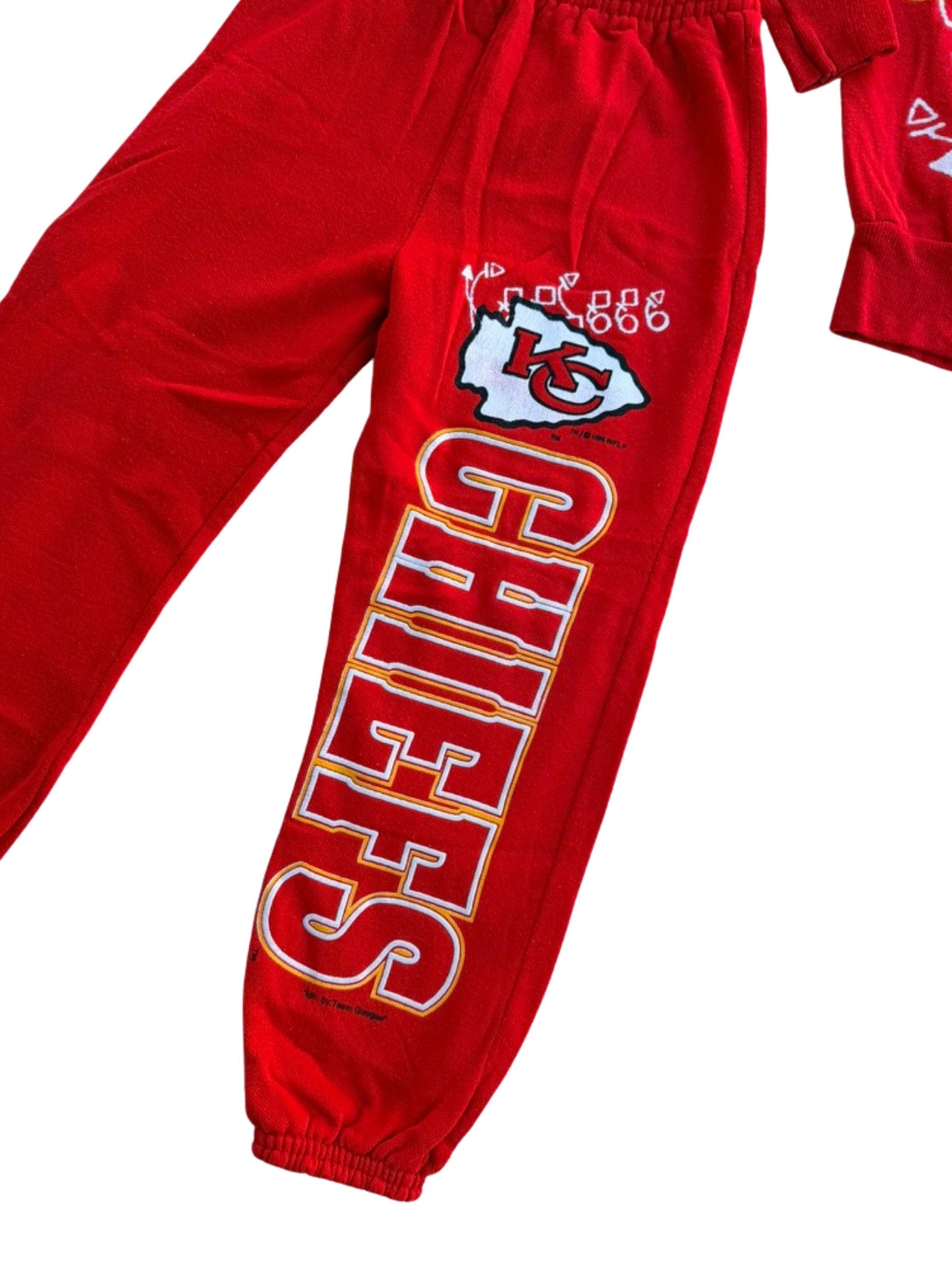 Vintage Kansas City Chiefs Sweatsuit 1995 S Youth Kids