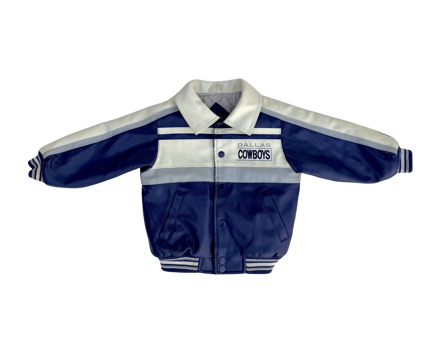 Vintage Dallas Cowboys Leather Jacket Toddler Size 3