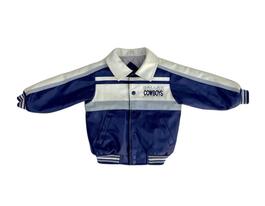 Vintage Dallas Cowboys Leather Jacket Toddler Size 3