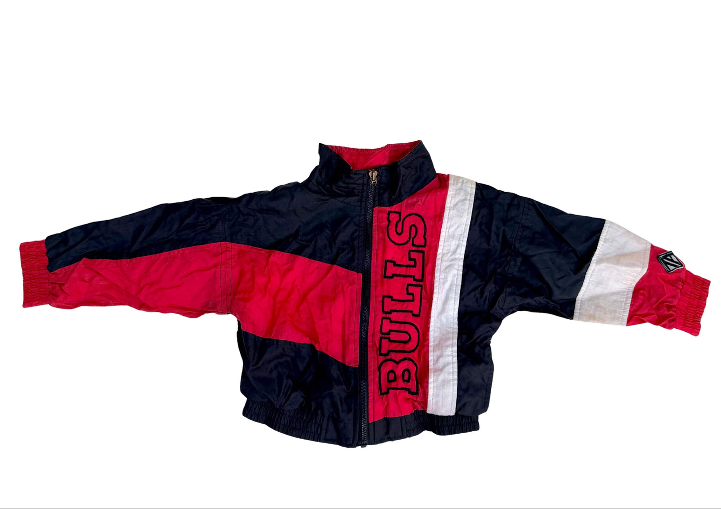 Vintage Spellout Chicago Bulls NBA Windbreaker Jacket Toddler 3T