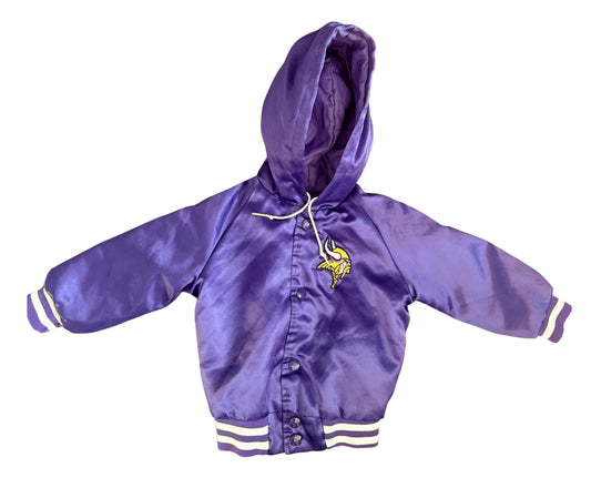 Vintage Chalkline Minnesota Vikings Satin Infant Baby Jacket 2T