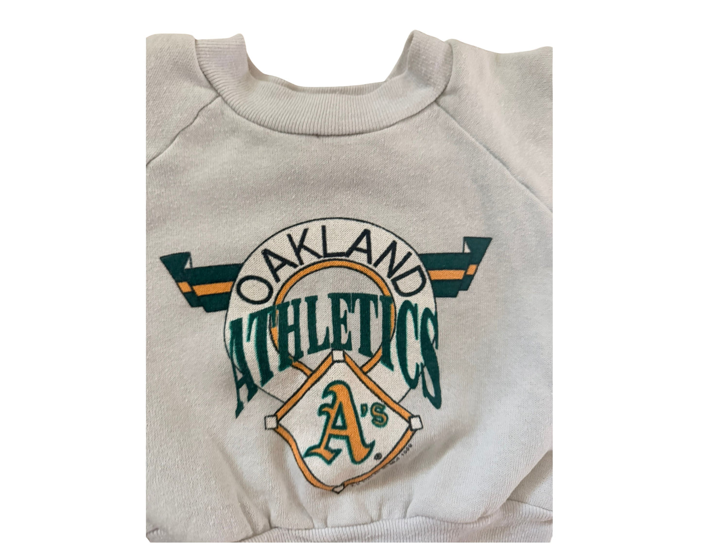 Vintage MLB Oakland Athletics Pullover Crewneck Sweatshirt Baby