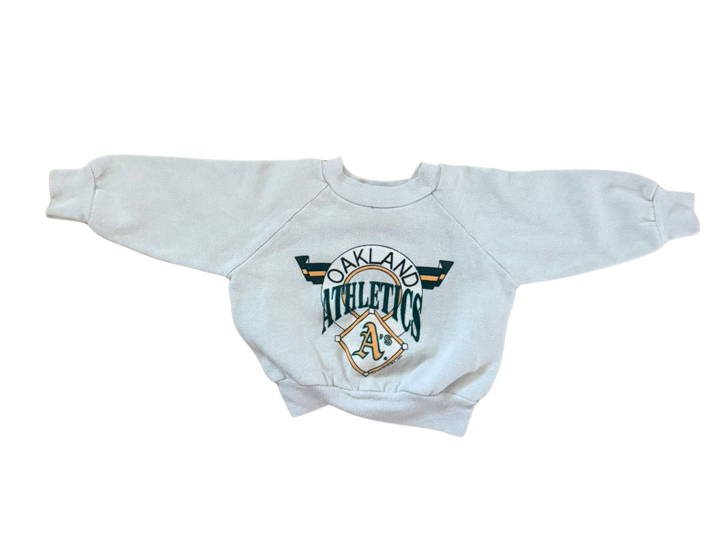 Vintage MLB Oakland Athletics Pullover Crewneck Sweatshirt Baby