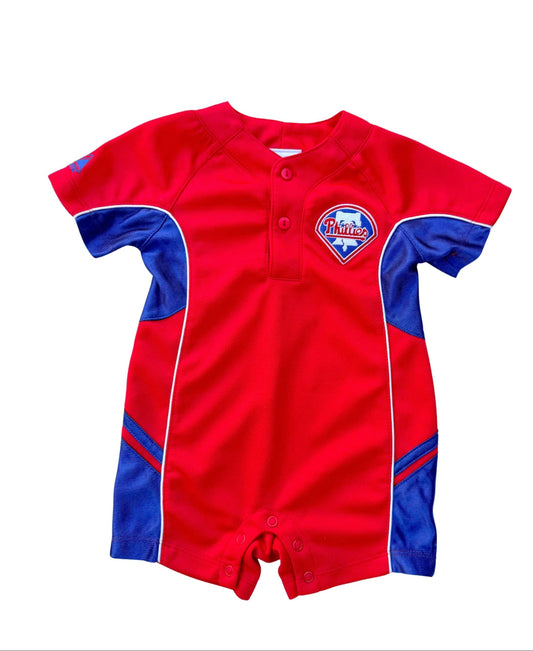 Philadelphia Phillies Baseball One Piece Baby Romper 12M