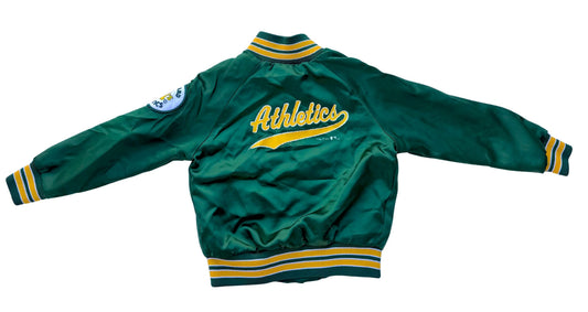 Vintage Chalkline Oakland Athletics Satin Varsity Jacket SIze S 5 youth