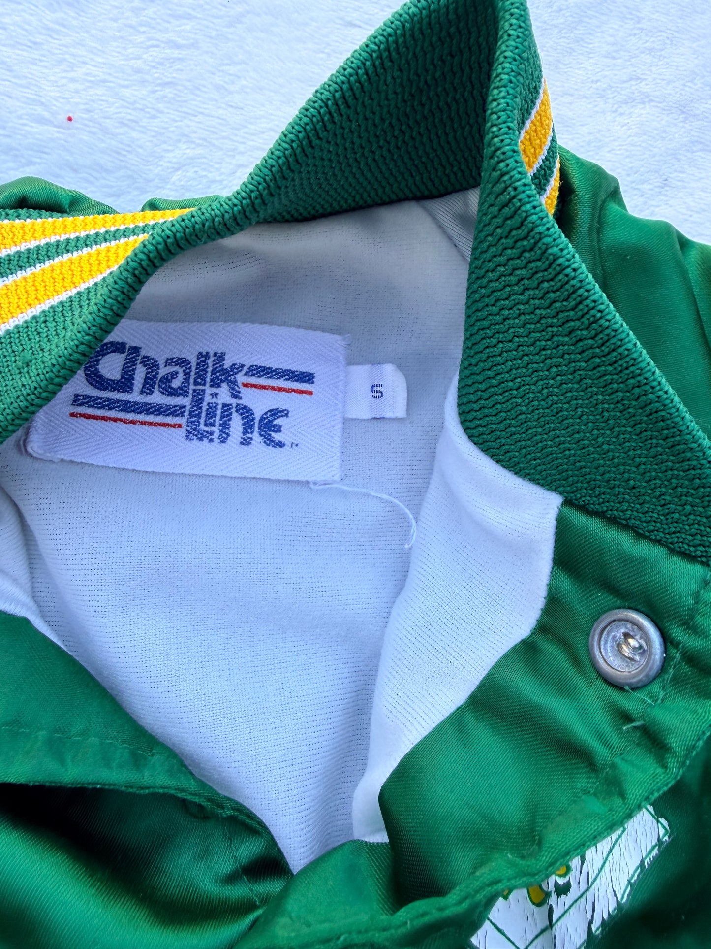 Vintage Chalkline Oakland Athletics Satin Varsity Jacket SIze S 5 youth