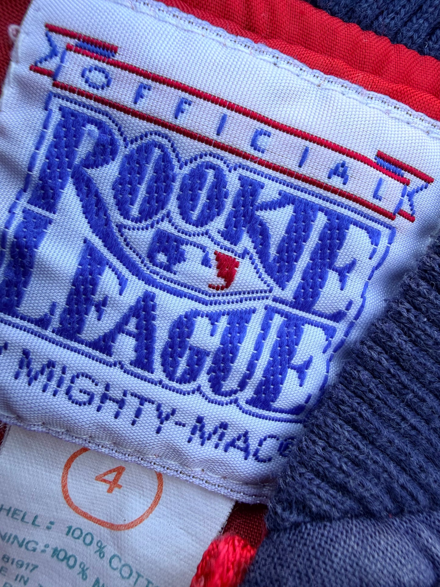 Vintage Braves Rookie League Mighty Mac Varsity Jacket Size 4 Toddler