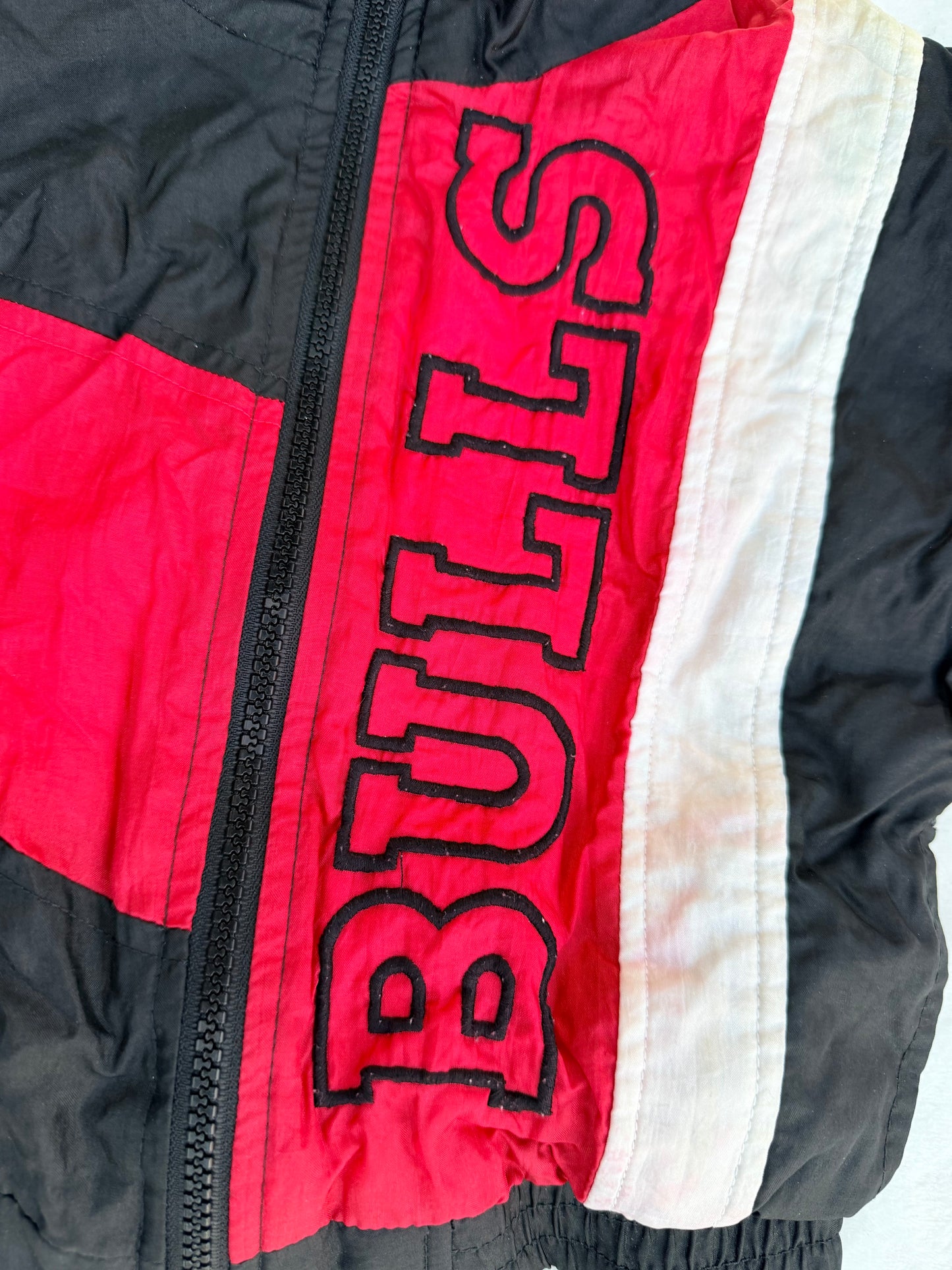 Vintage Spellout Chicago Bulls NBA Windbreaker Jacket Toddler 3T