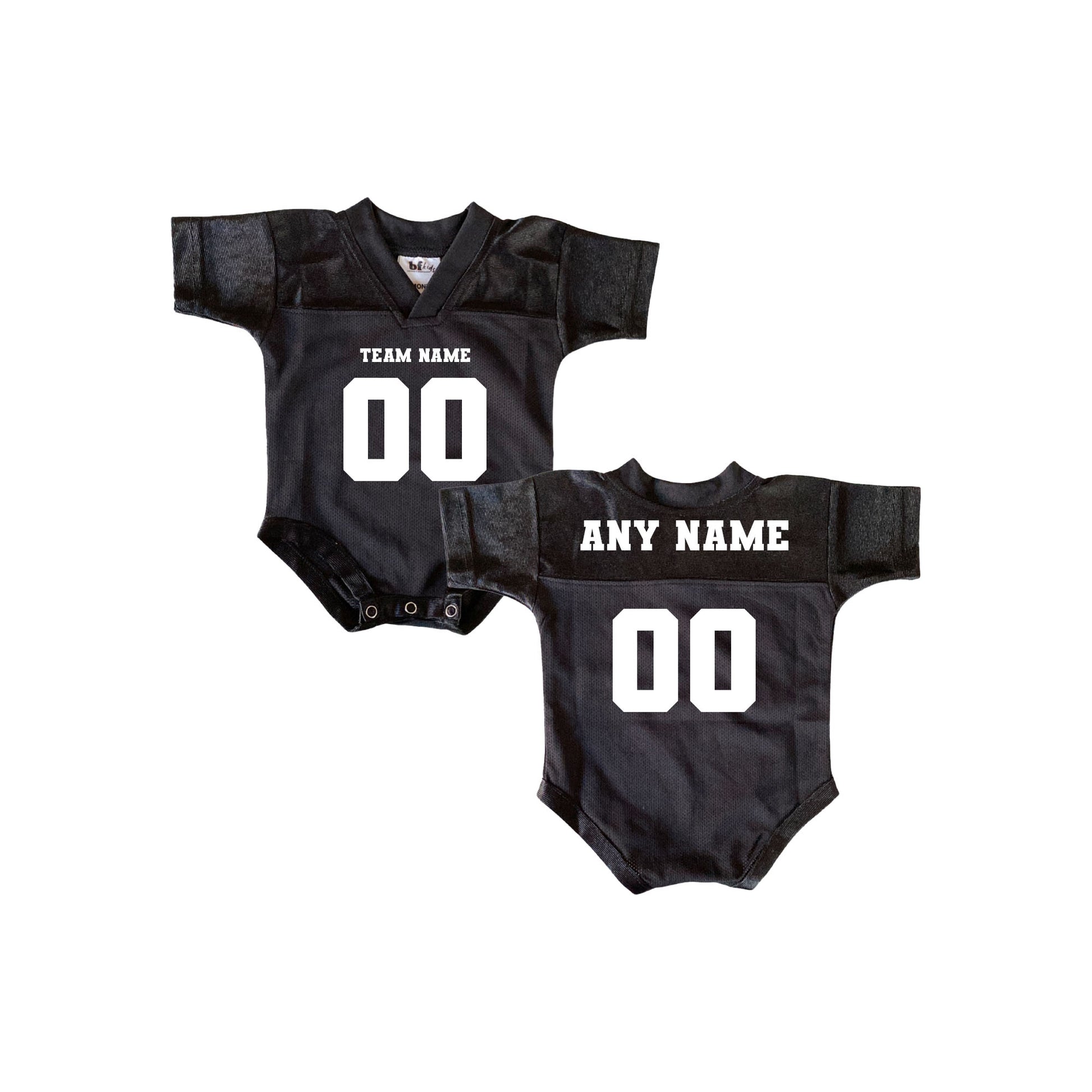 Custom Football Jersey Bodysuit | Personalized Baby Football Onesie | BF KIDS Custom Football Jersey Bodysuit | Personalized Baby Football Onesie | BF KIDS