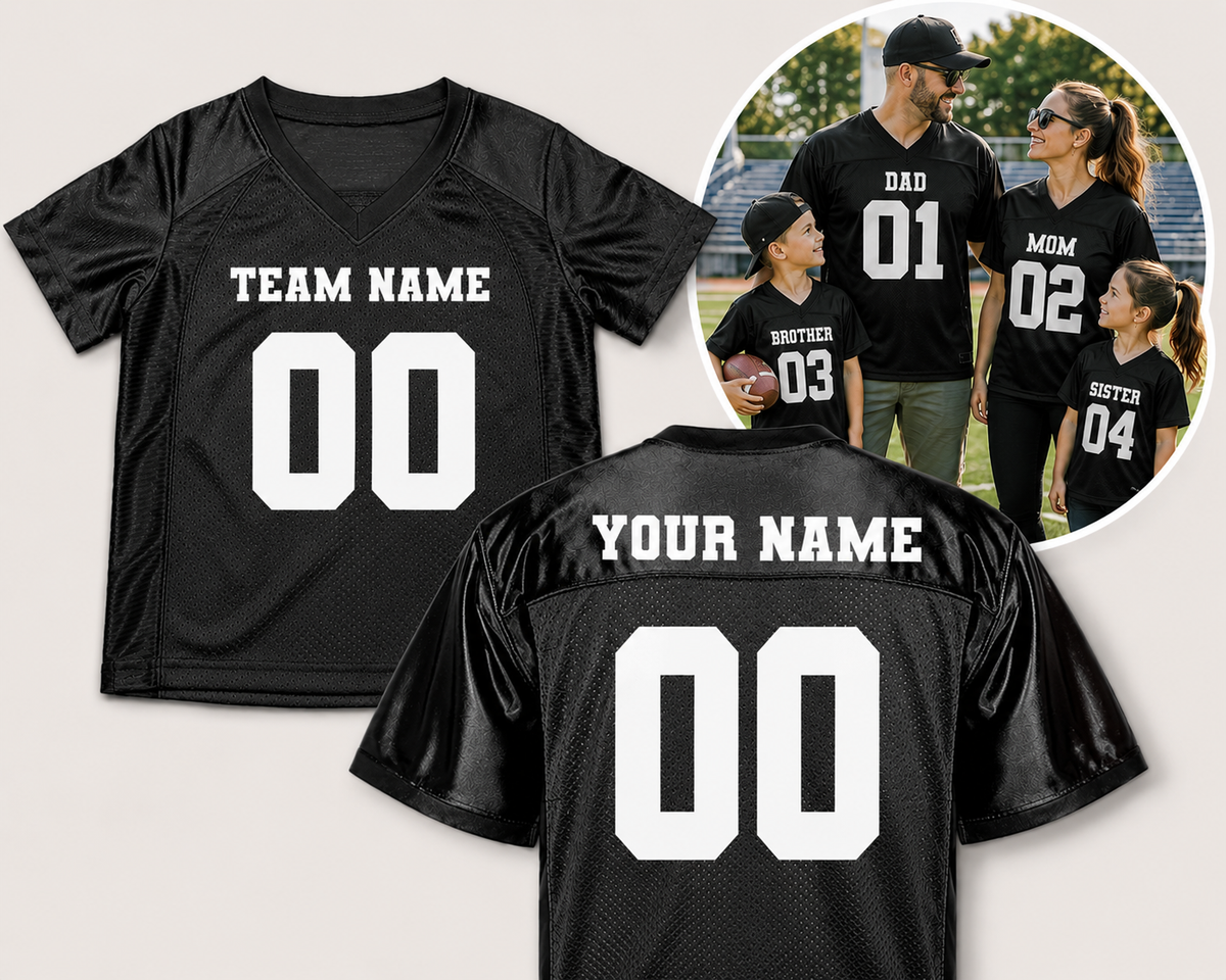 Custom Game Day Football Jersey | Mini to Adult Sizes