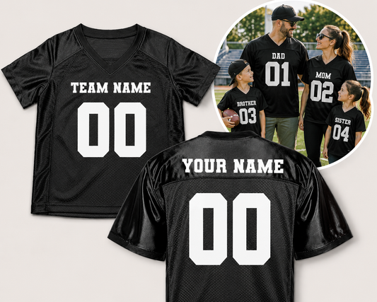 Custom Game Day Football Jersey | Mini to Adult Sizes