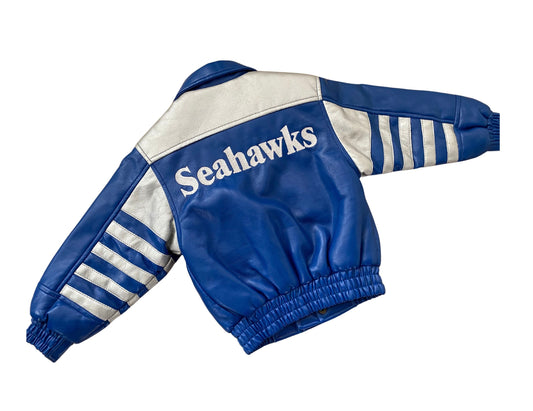 Vintage Seahawks Leather Toddler Jacket